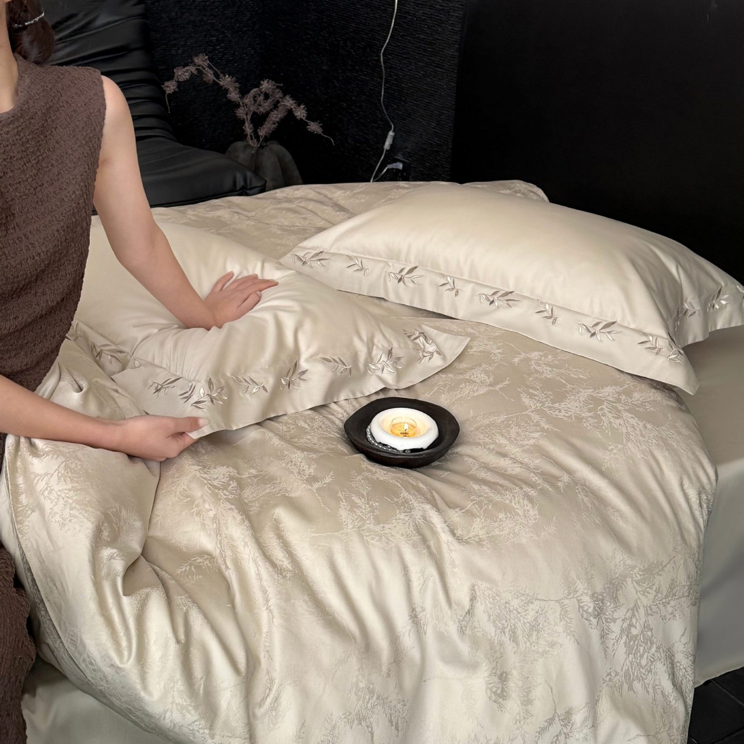 Bed Linen Set made from 100s Long-Staple Cotton