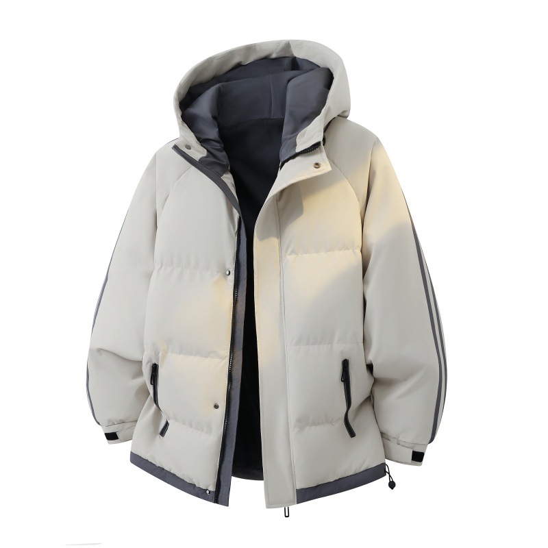 Men's Hooded Padded Jacket, Casual, Lined