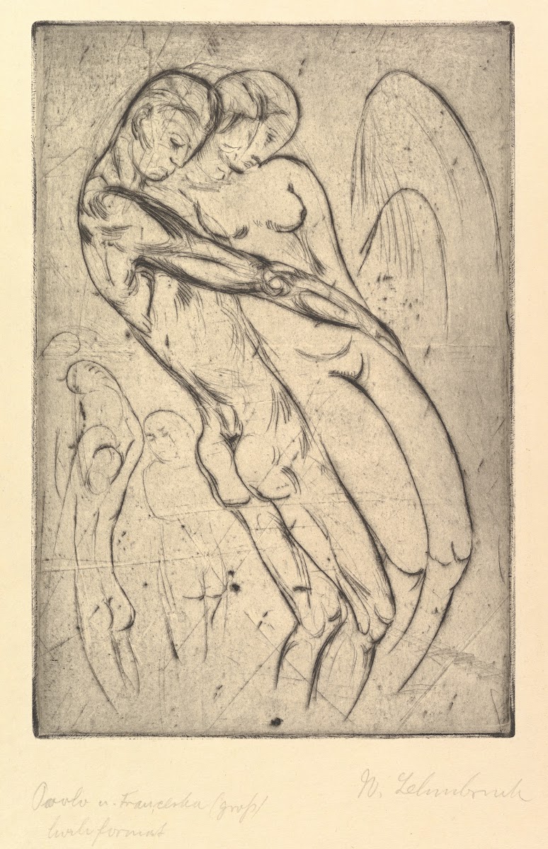 Paolo and Francesca Paolo und Francesca groß Hochformat 1913