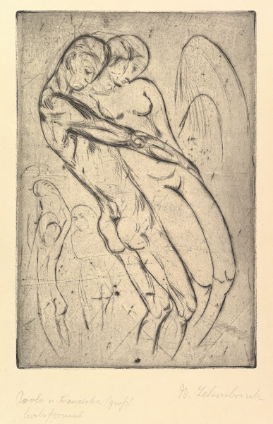 Paolo and Francesca Paolo und Francesca groß Hochformat 1913