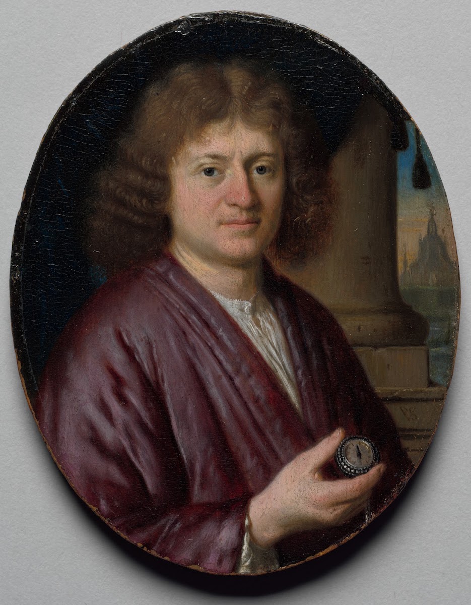 Portrait of a Man Holding a Watch c 1665 70