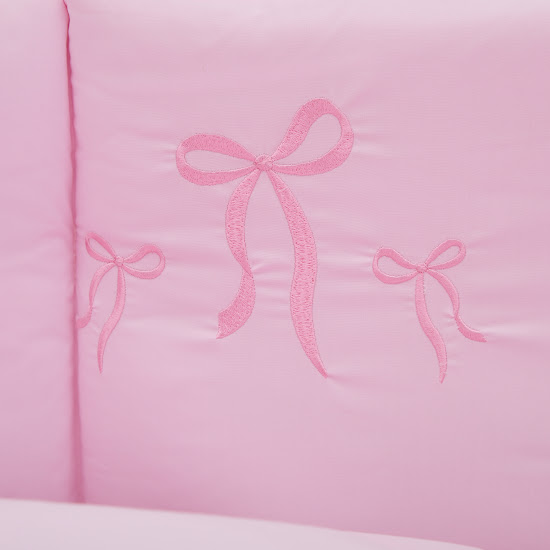 Bedding set for a baby crib 6 el Twins Belle pink