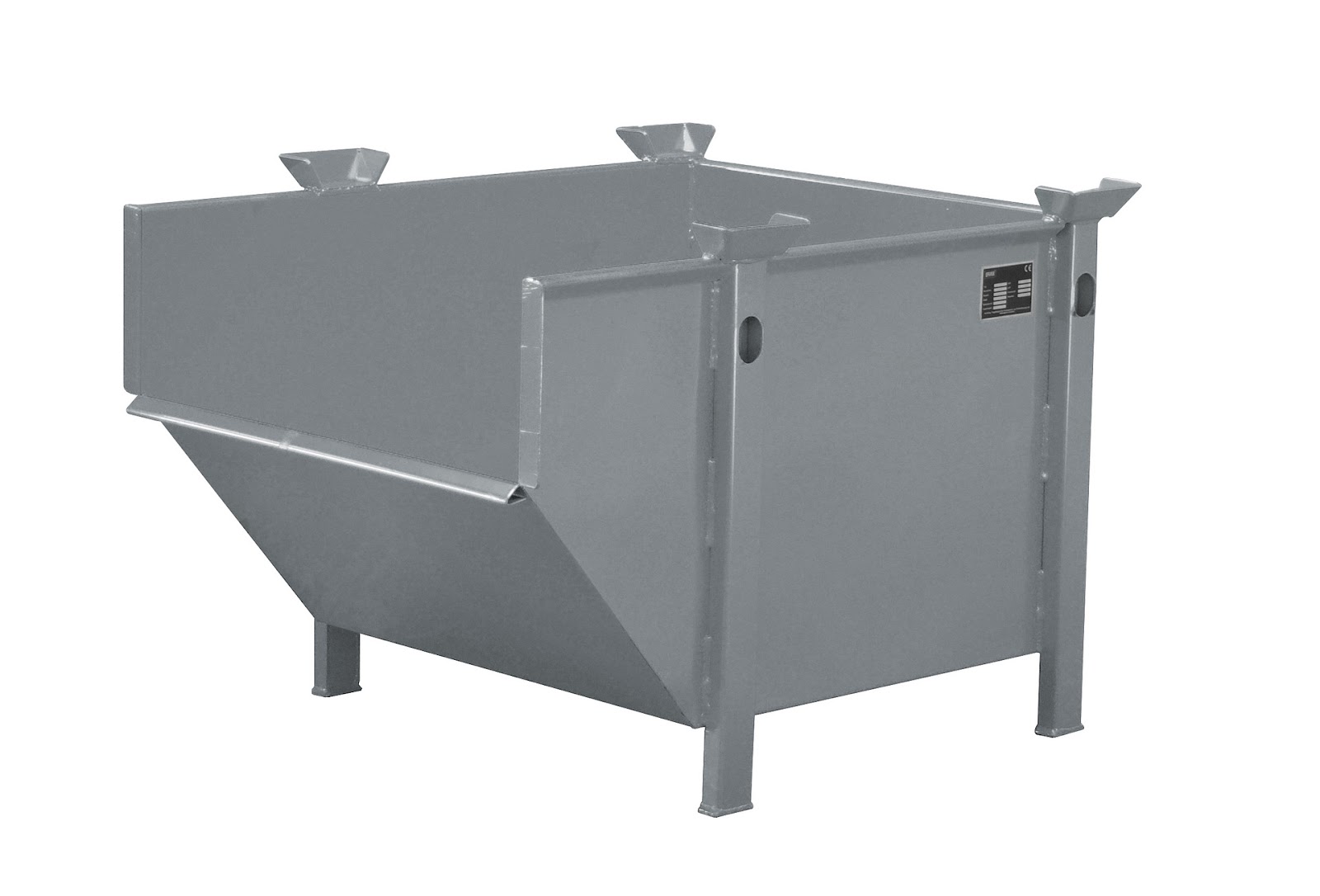 Materiaal-container BBM 500, gelakt, Muisgrijs