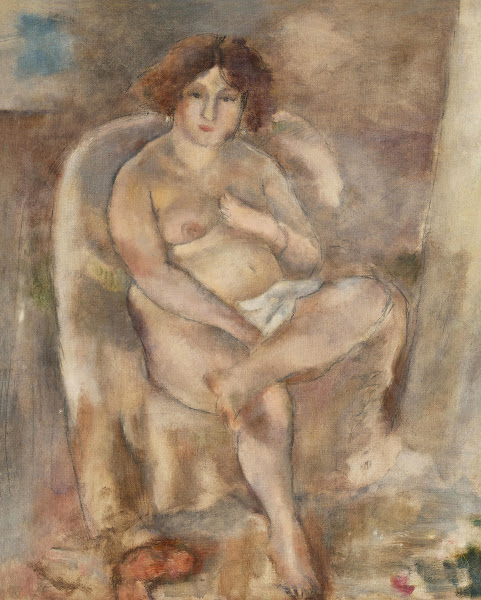 Femme assise dans un fauteuil 1926