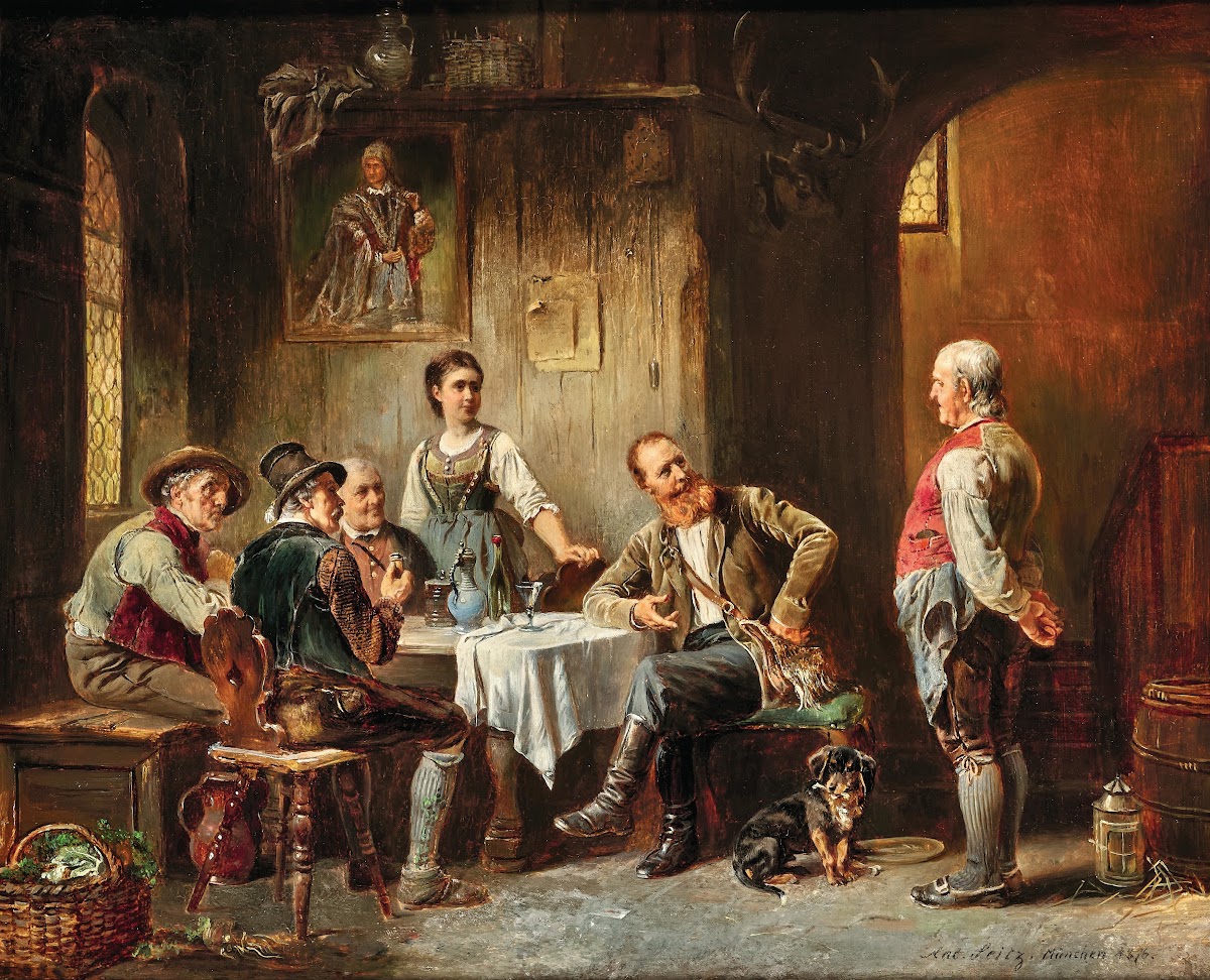 Hunters in a Tavern 1876