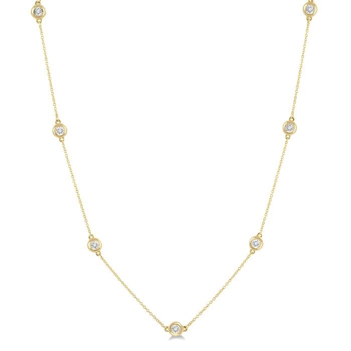 Diamond Station Necklace