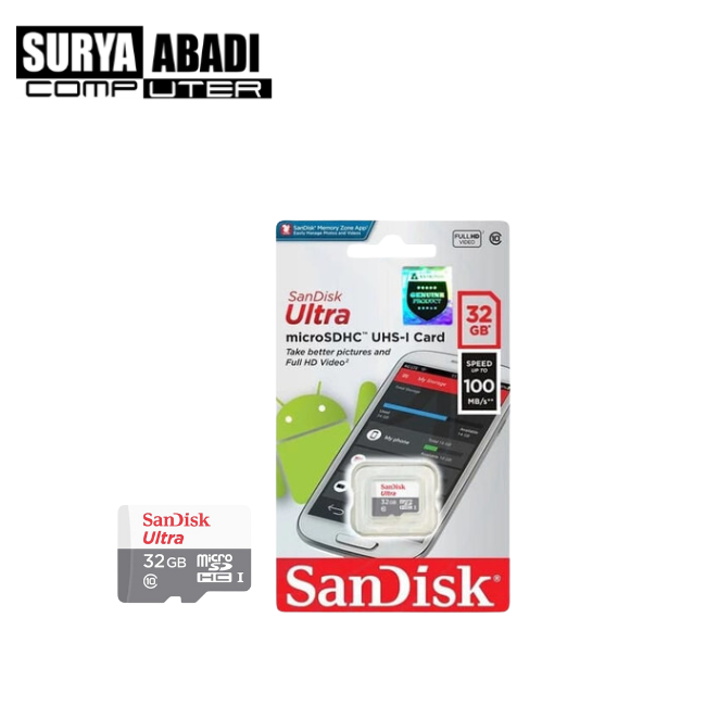 MICRO SD SANDISK 32 GB 100 MBPS