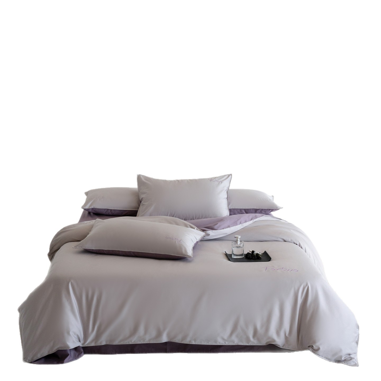 Bedding set, 4-piece, cotton, minimalist
