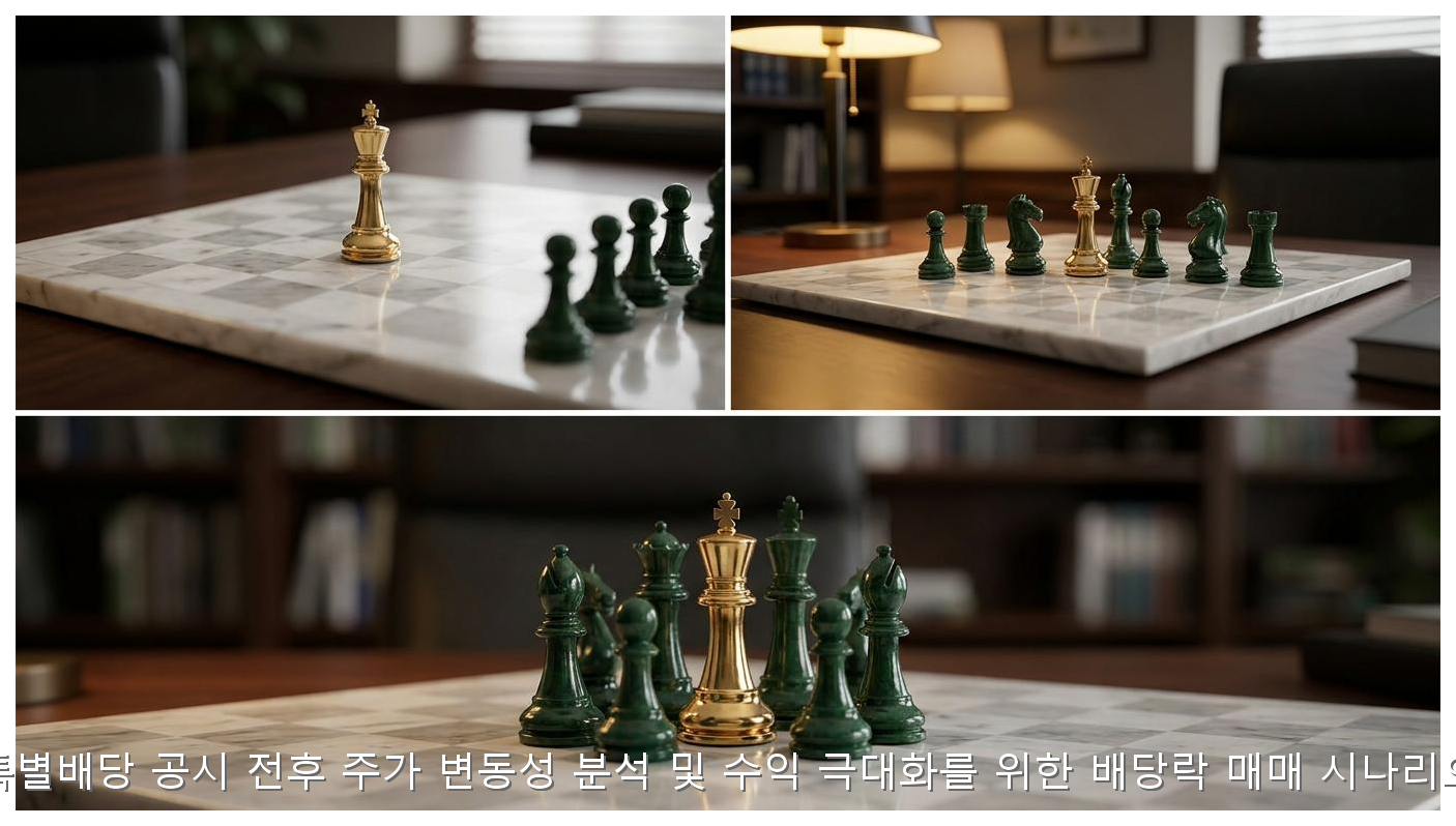 특별배당 공시 전후 주가 변동성 분석 및 수익 극대화를 위한 배당락 매매 시나리오 핵심 안내 및 분석 인포그래픽 (4)