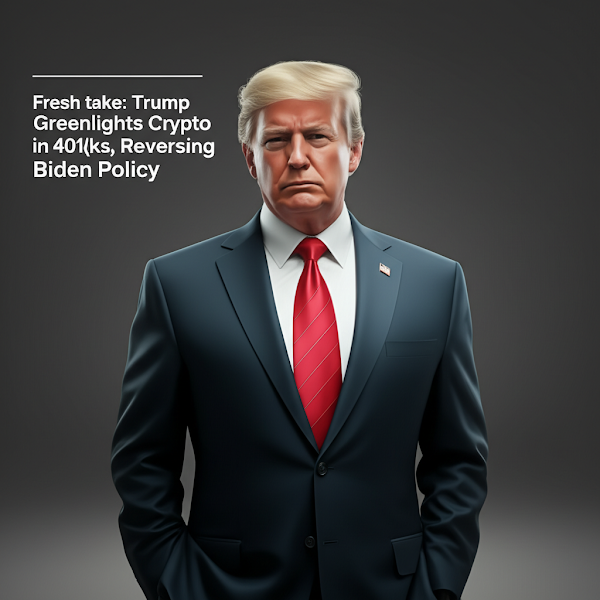 Fresh take: Trump Greenlights Crypto in 401(k)s, Reversing Biden Policy