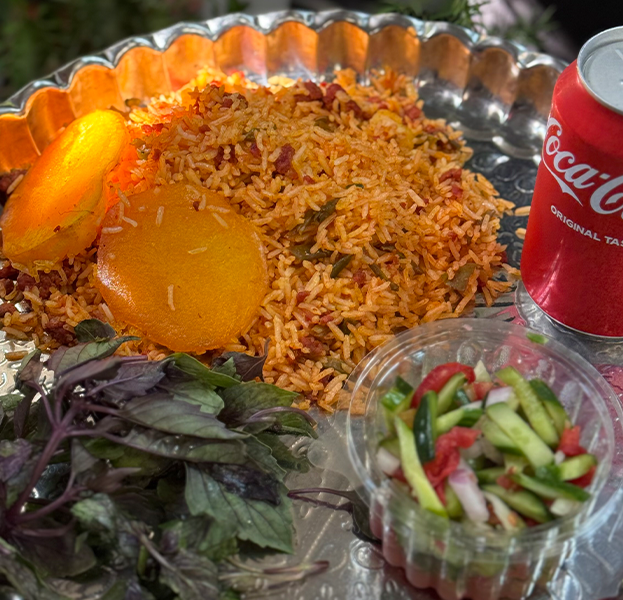لوبیا پلوی دیگچه