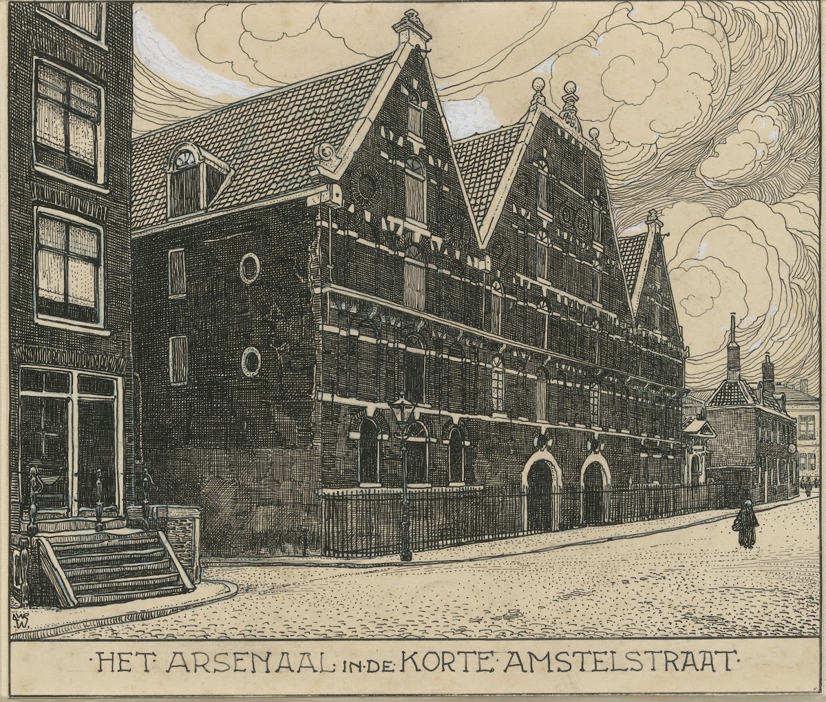 Het Arsenaal in de Nieuwe Amstelstraat te Amsterdam 20th century