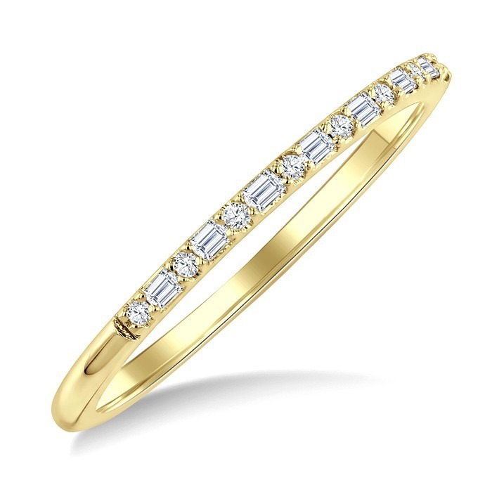Stackable Baguette Diamond Fashion Band