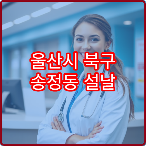 울산시 북구 송정동 설날 연휴 휴일 운영 약국 영업시간 확인