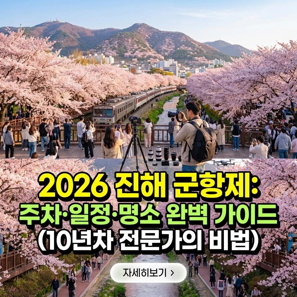 2026 진해 군항제 일정 주차 명소 가이드