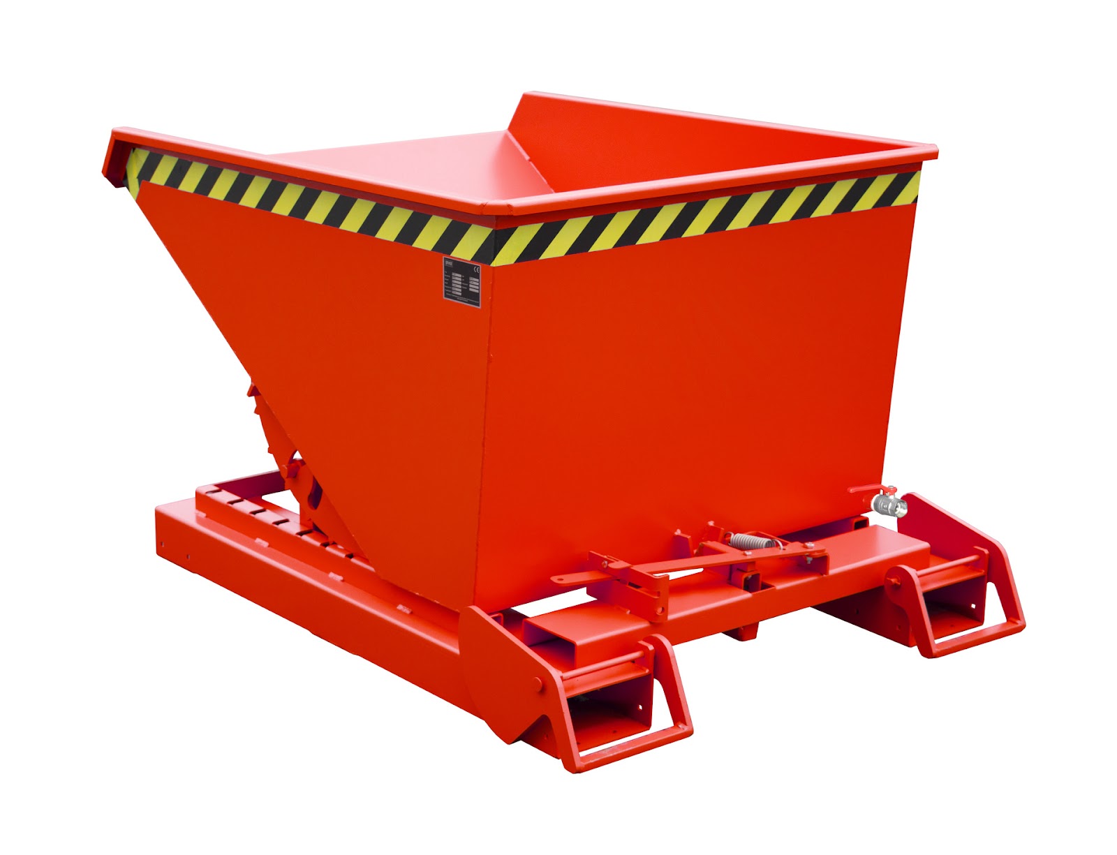 Spaander-kiepcontainer S4A 600, gelakt, Vuurrood