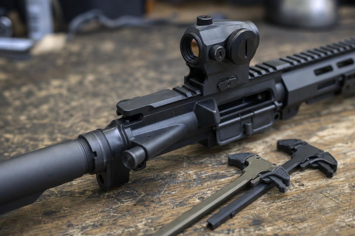 standard vs ambidextrous charging handle clearance comparison