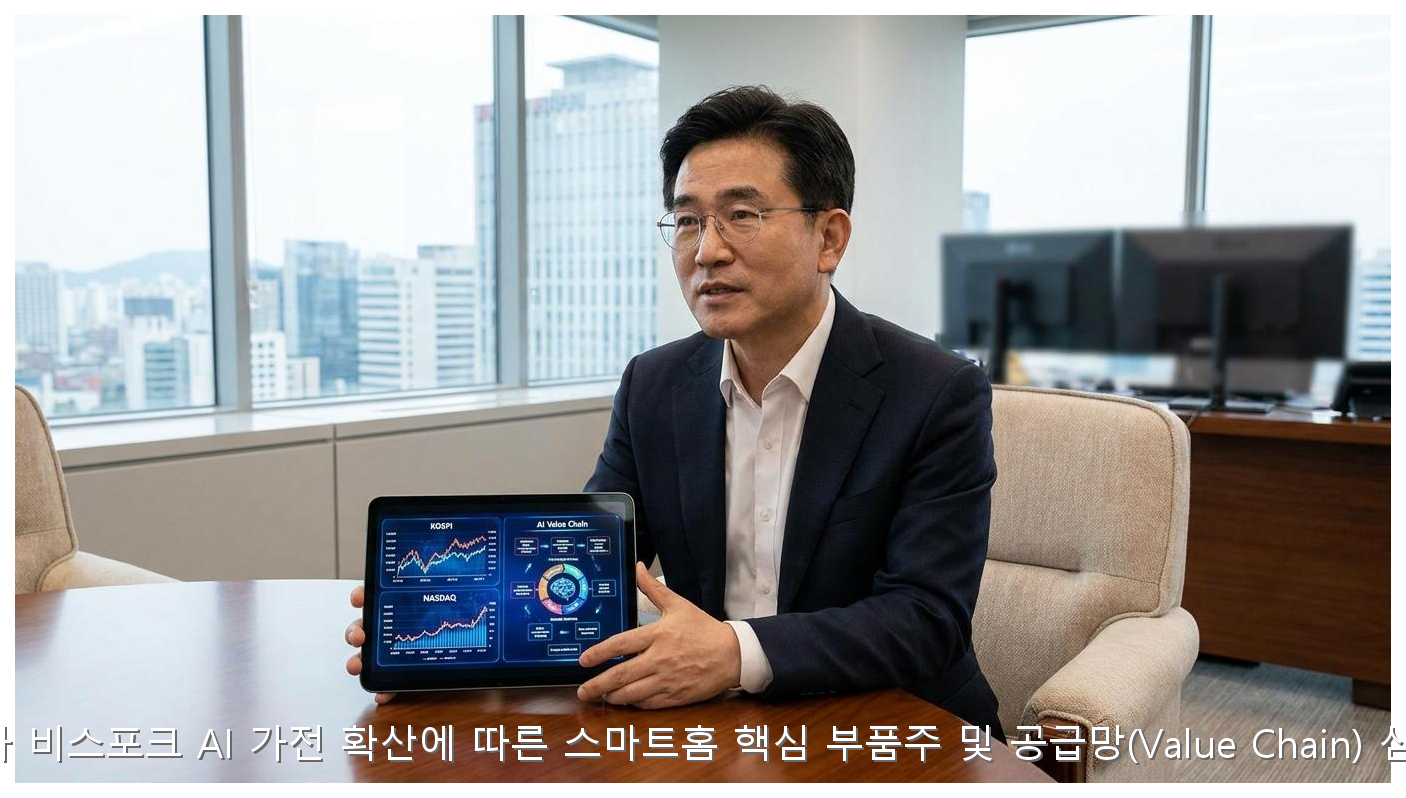 삼성전자 비스포크 AI 가전 확산에 따른 스마트홈 핵심 부품주 및 공급망(Value Chain) 심층 분석 핵심 안내 및 분석 인포그래픽 (8)