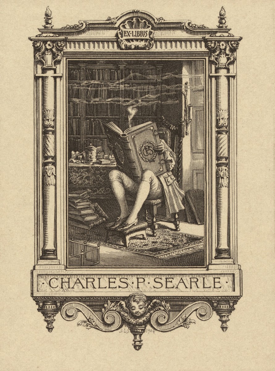 Bookplate of Charles P Searle 1904