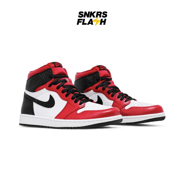AIR JORDAN 1 RETRO HIGH SATIN SNAKE CHICAGO RED WHITE - CD0461601