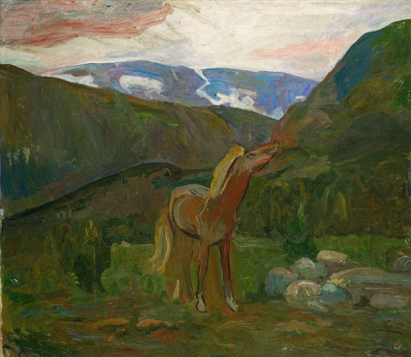 Horse in the Mountains ca 1902