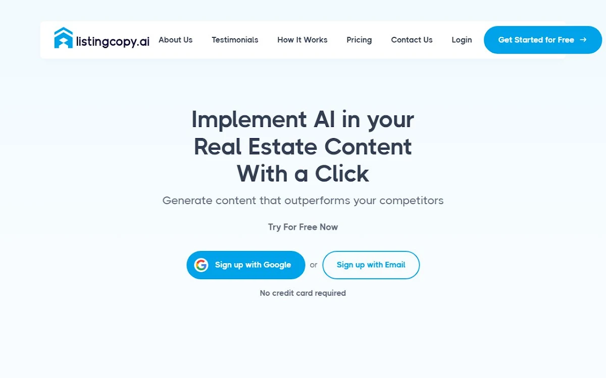 Captura de Listing Copy AI