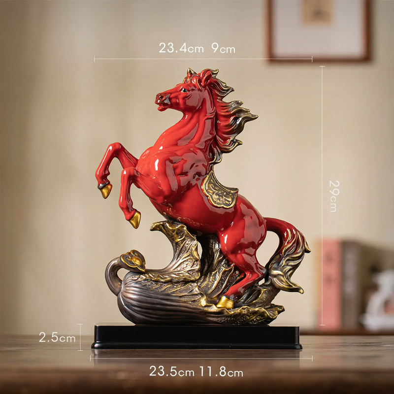 Ceramic Horse Figure, Chinese Style