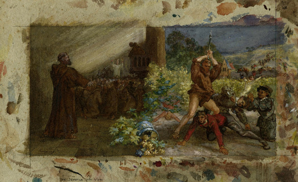 Le service du vin 1868