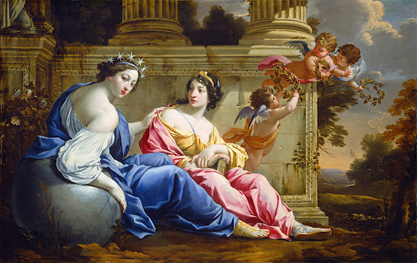 The Muses Urania and Calliope C 1634