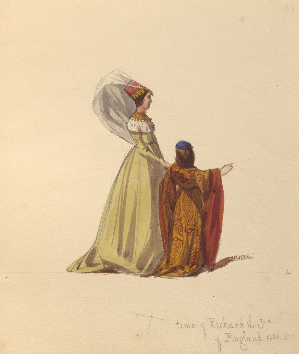 Sketches of costume Pl094 1842
