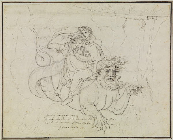Dante und Virgil auf dem Rücken Geryons Dante Inferno Canto 17 V 94 2