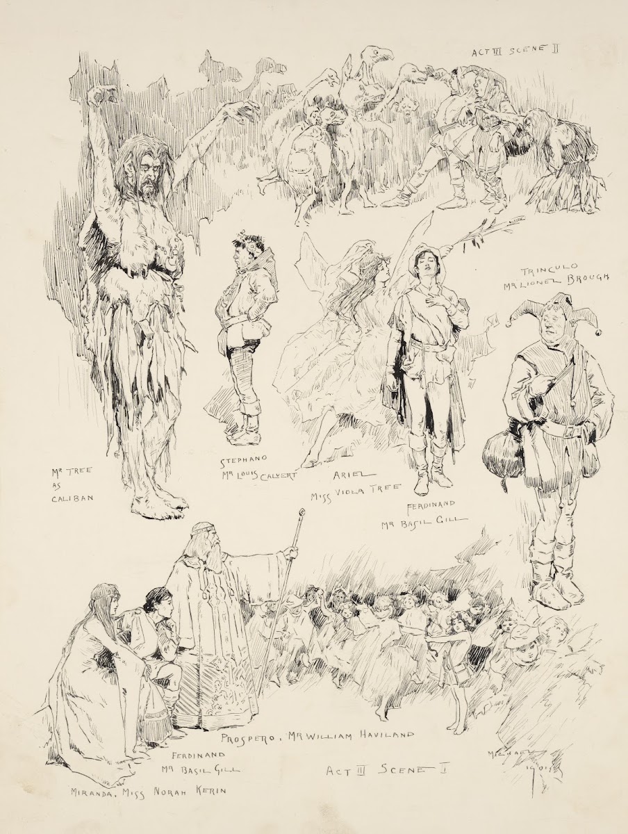 The tempest act III scene 2 as performed at his Majestys Theatre 1901