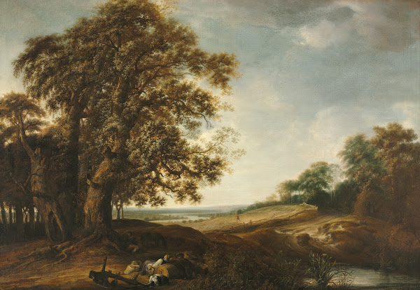 Sleeping Peasants near Fields Parable of the Weeds 1650 1653