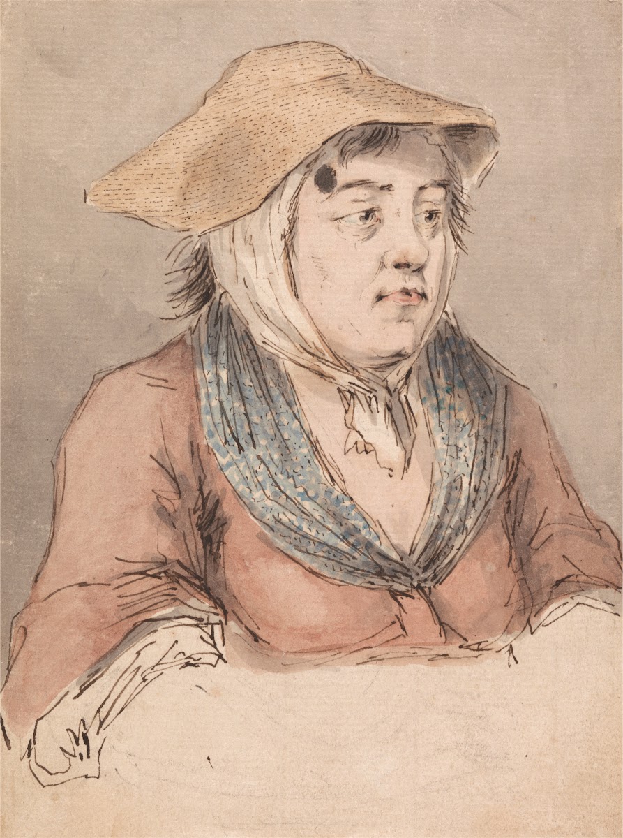 Woman with a Blue Smock