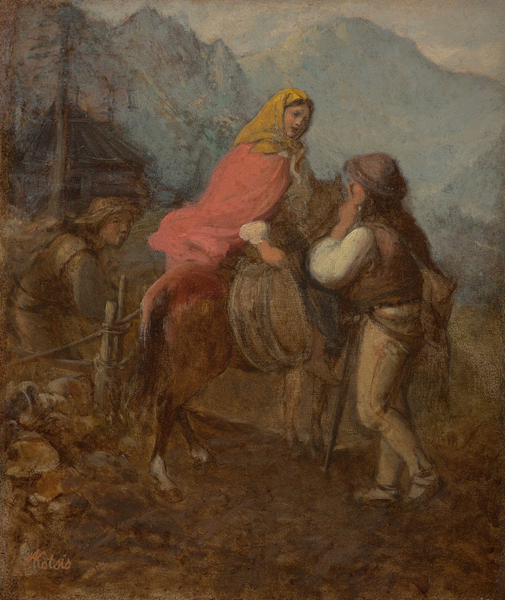 A Highlander Woman on Horseback 1872