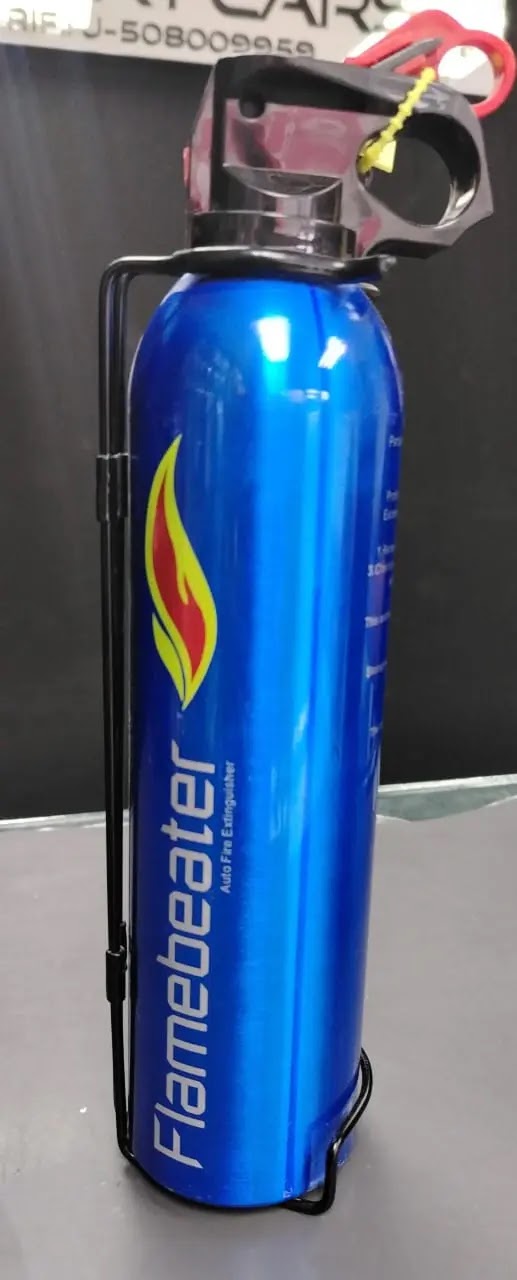 extintor de carro azul