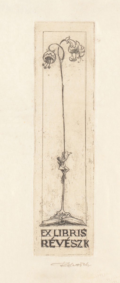 Ex libris van Kornél Révész 1932