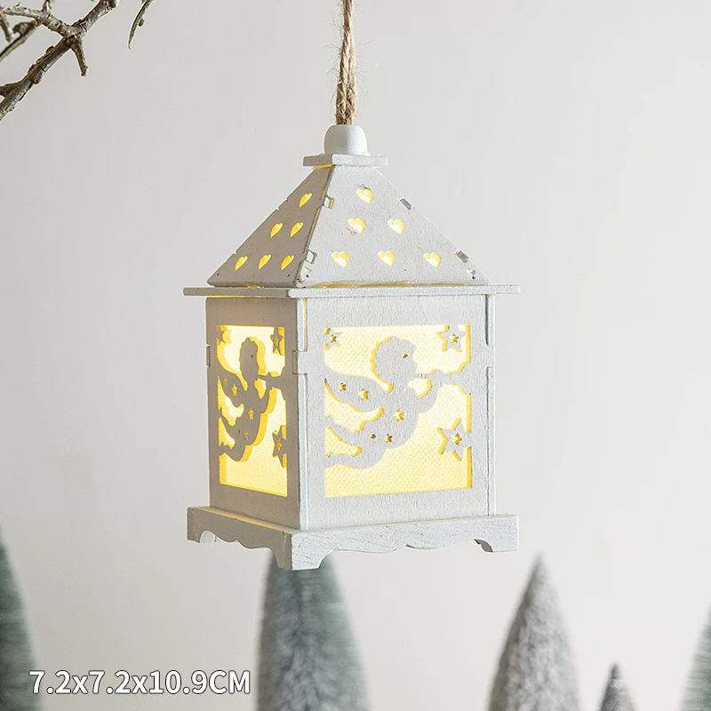 Christmas Wooden Decoration Set with Lighting
