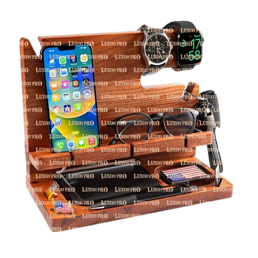 Solid Wood Desktop Phone Stand