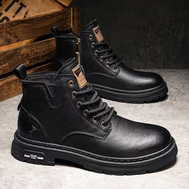 Men's boots, insulated, in work style
