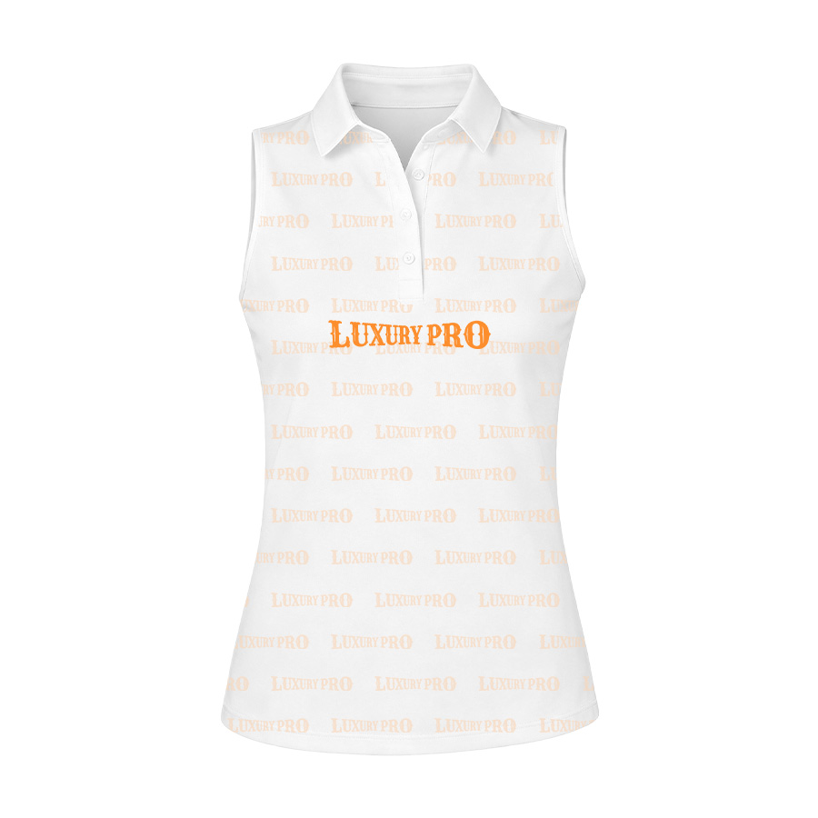 AOP PHT Women's Sleeveless Polo Shirt - 180G Bird's Eye Mesh