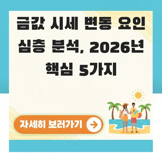 금값 시세 변동 요인 심층 분석