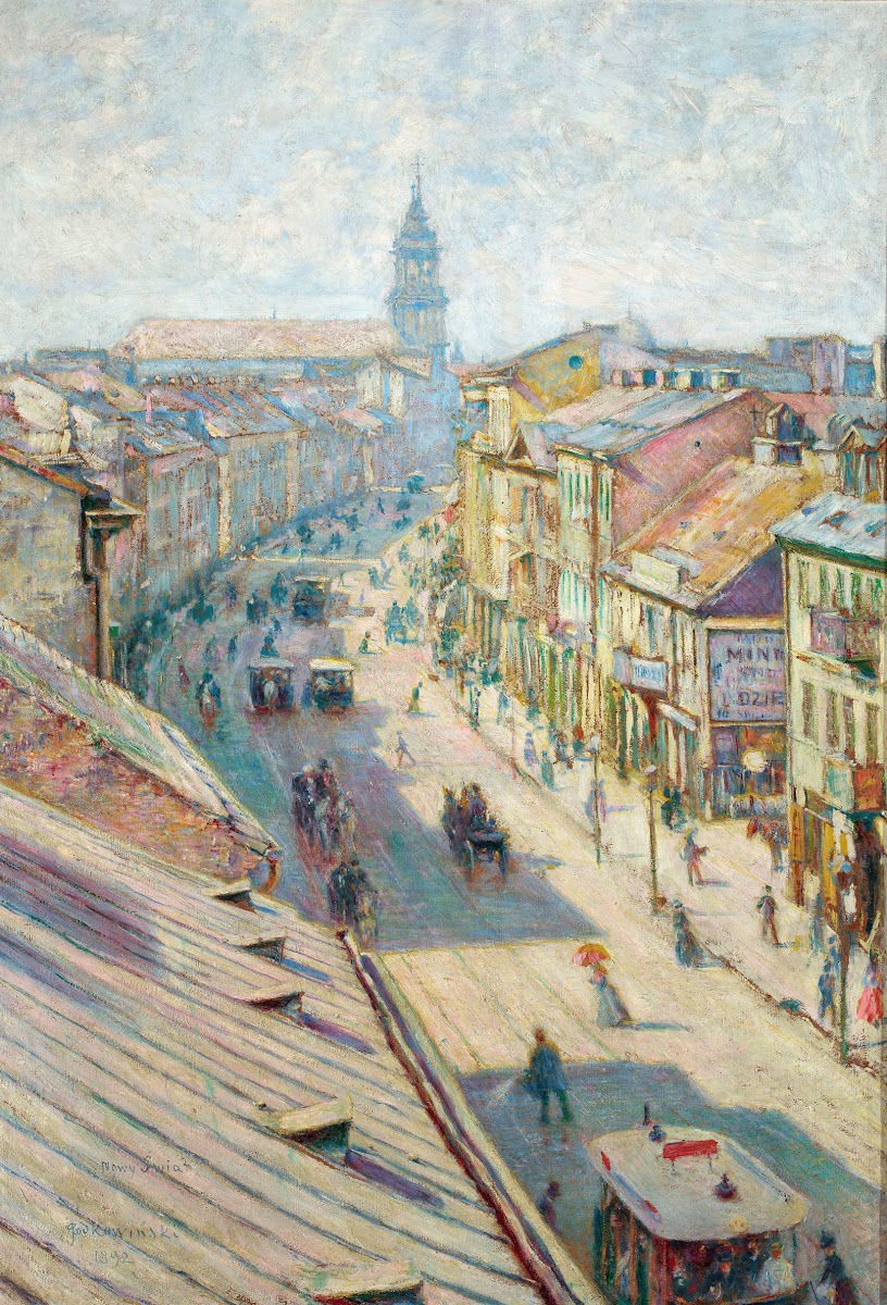 Nowy Świat Street in Warsaw on a summer day 1892