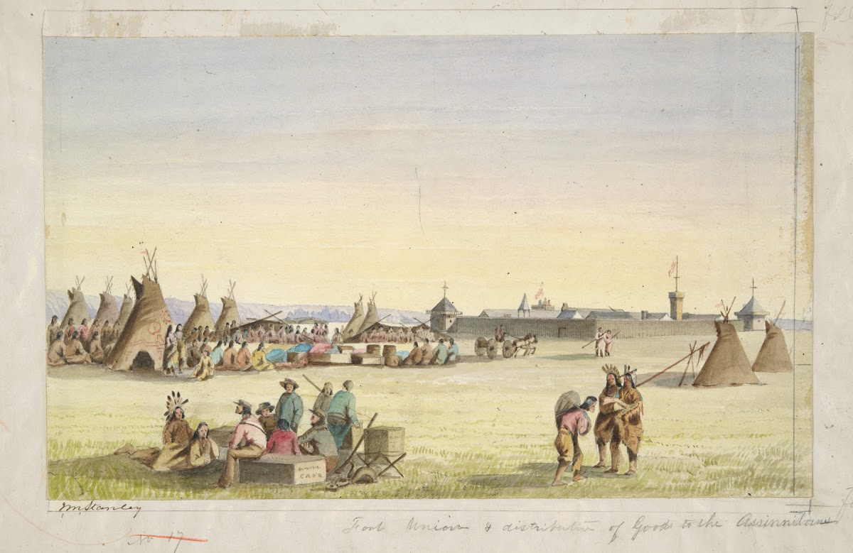 Fort Union and Distribution of Goods to theAssiniboins 1854
