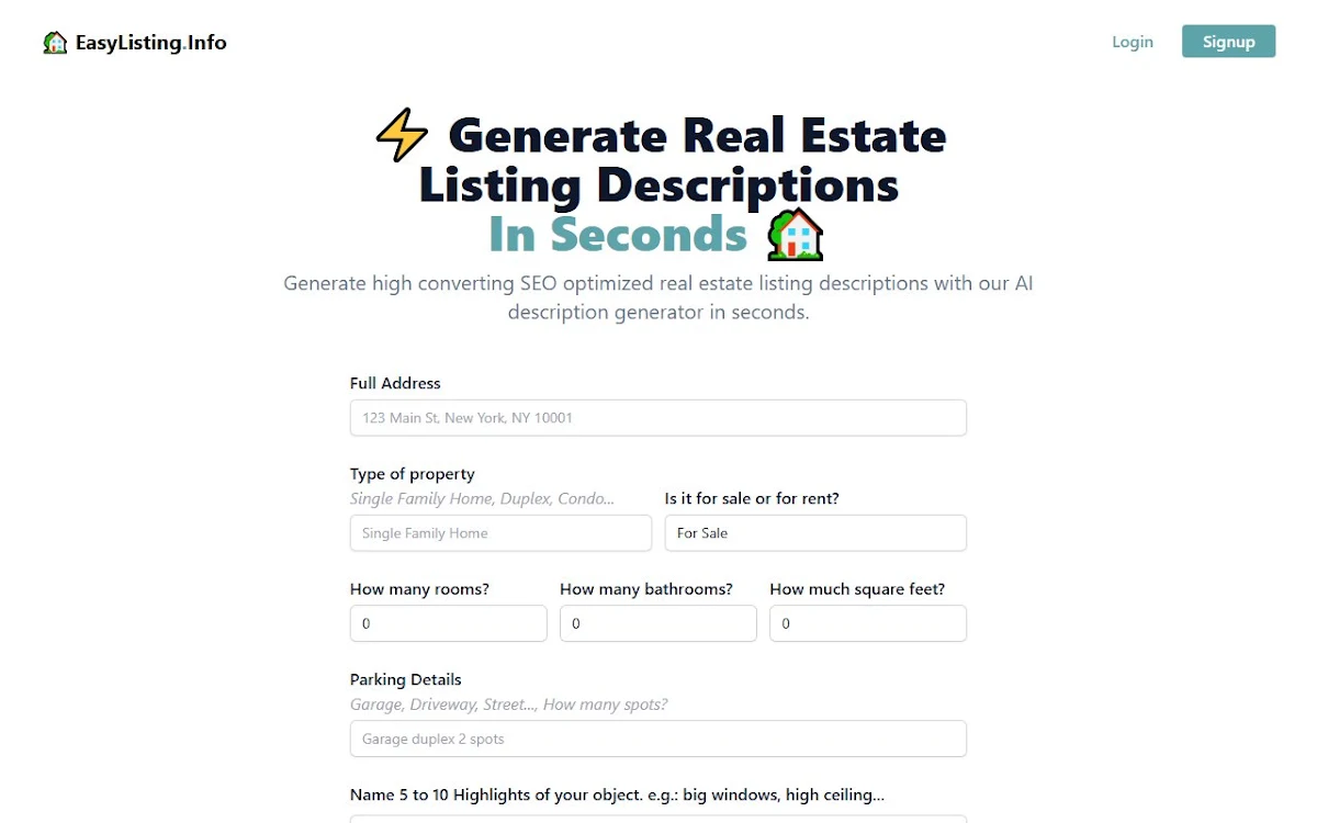 Captura de EasyListing.Info