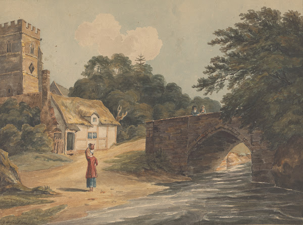 Boldre Church and Bridge 1800