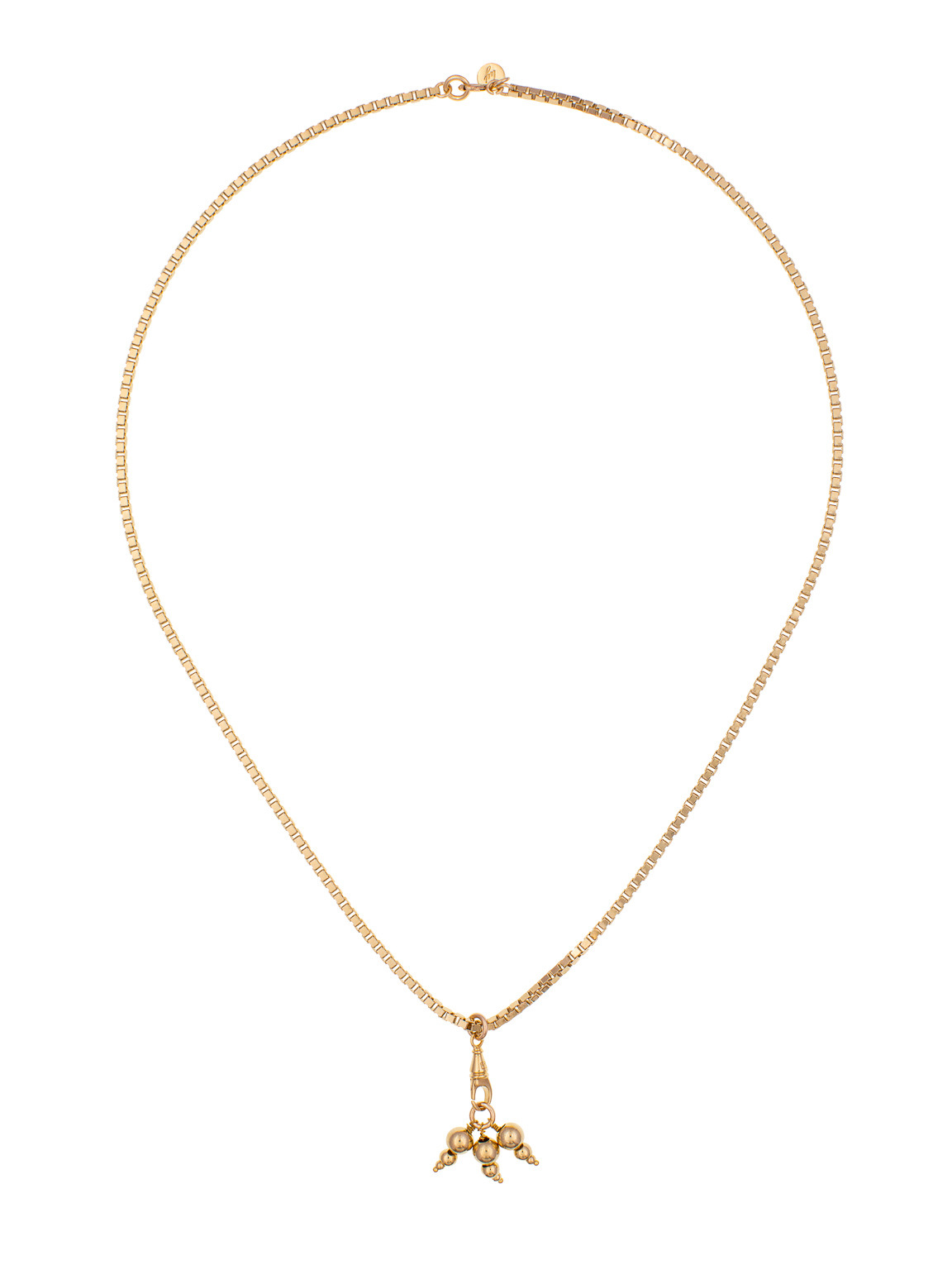 Колье с крупной цепью и съемной подвеской