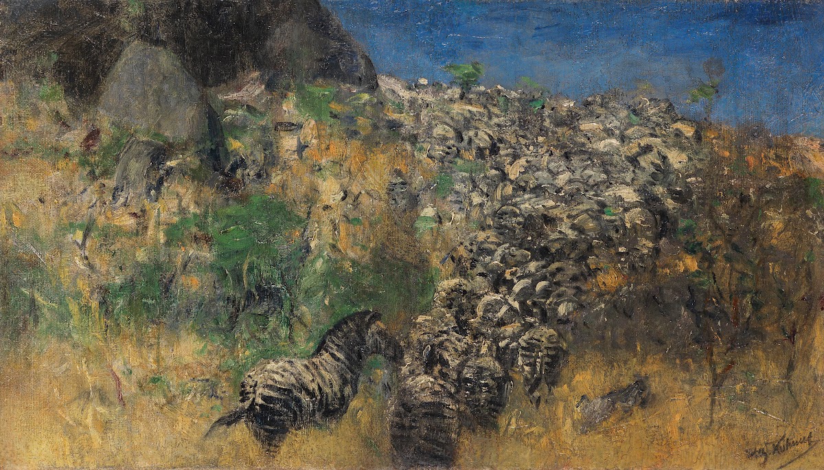 Fliehende Zebraherde Zwischen 1911 1916