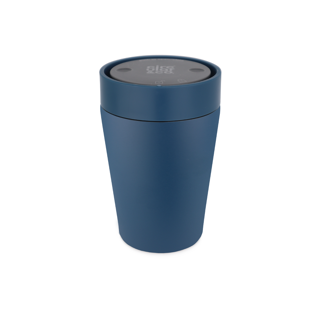 Recycled Stainless Steel Cup 8oz Coated Midnight Blue