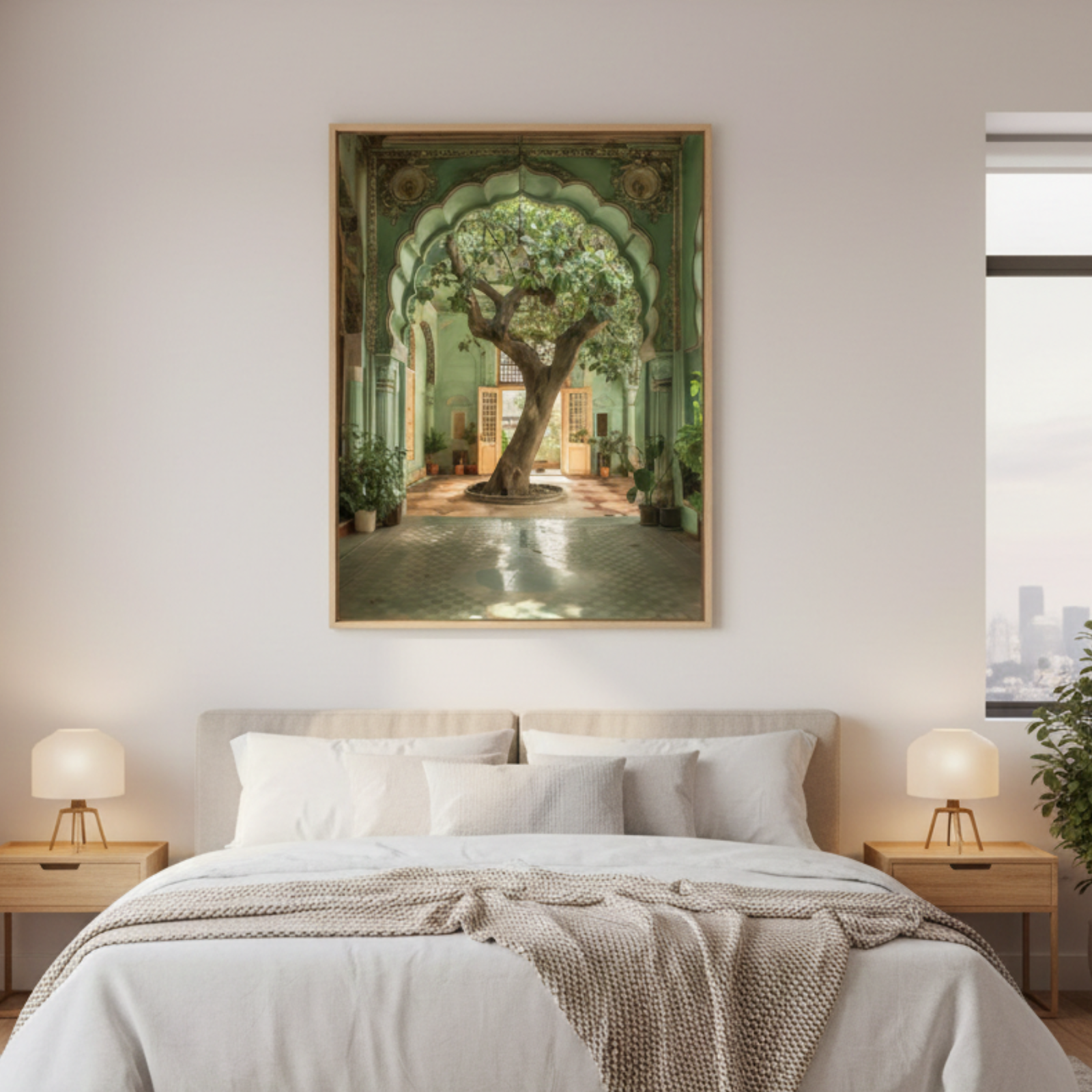 The Courtyard Sanctuary Wall Art Canvas Print - Image 3